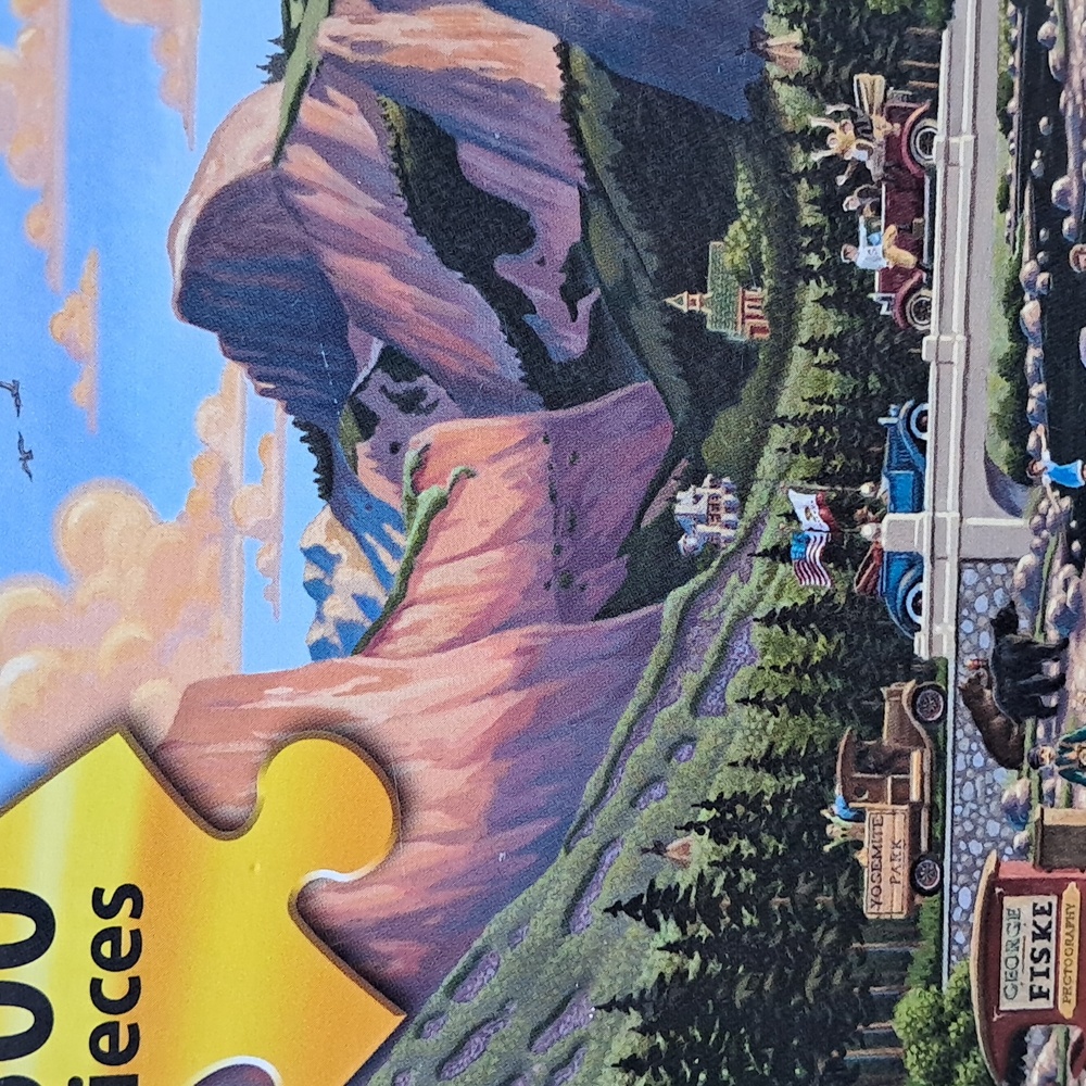 500pc DOWDLE FOLK ART Jigsaw Puzzle "YOSEMITE" by Eric Dowdle - Picture 14 of 17